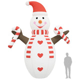 NNEVL Christmas Inflatable Snowman with LEDs 630 cm
