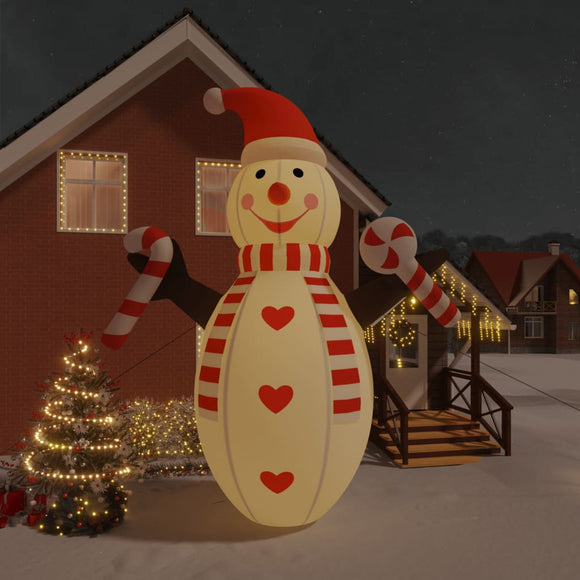 NNEVL Christmas Inflatable Snowman with LEDs 630 cm