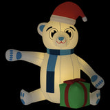 NNEVL Christmas Inflatable Teddy Bear LED 180 cm