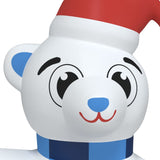NNEVL Christmas Inflatable Teddy Bear LED 180 cm