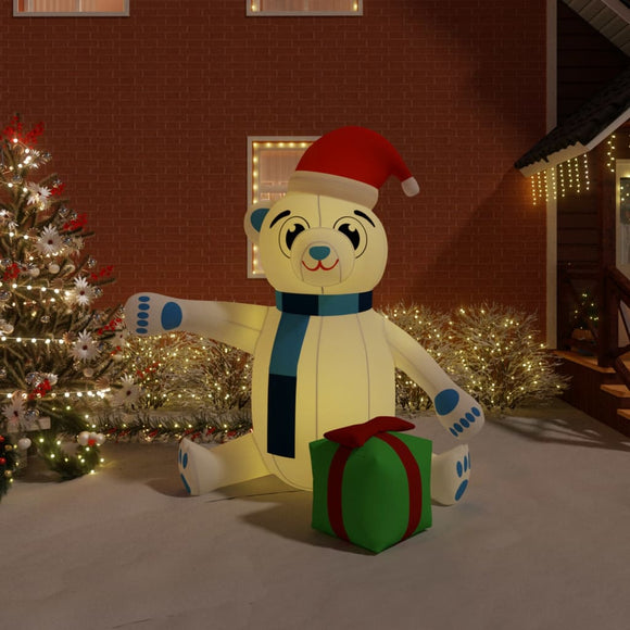 NNEVL Christmas Inflatable Teddy Bear LED 240 cm