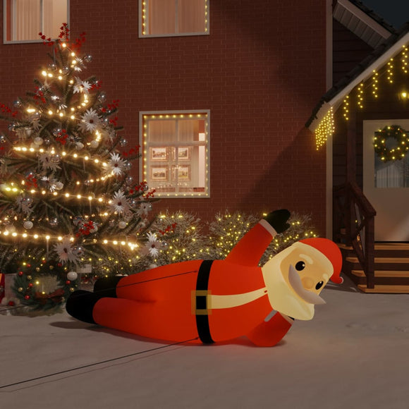NNEVL Christmas Inflatable Lying Santa LED 160 cm