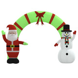 NNEVL Christmas Inflatable Santa & Snowman Arch Gate LED 270 cm