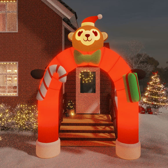 NNEVL Christmas Inflatable Arch Gate LED 380 cm