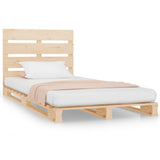 NNEVL Bed Frame 100x200 cm Solid Wood Pine