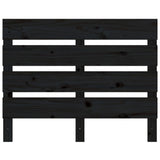 NNEVL Bed Frame Black 100x200 cm Solid Wood Pine