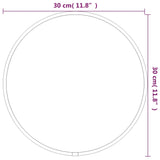 NNEVL Wall Mirror Black Ø 30 cm Round