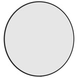 NNEVL Wall Mirror Black Ø 50 cm Round