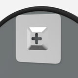 NNEVL Wall Mirror Black Ø 50 cm Round