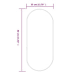 NNEVL Wall Mirror Gold 80x35 cm Oval
