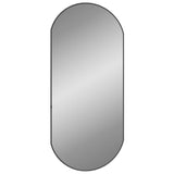 NNEVL Wall Mirror Black 90x40 cm Oval