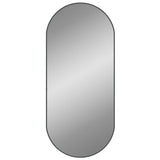 NNEVL Wall Mirror Black 100x45 cm Oval