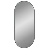 NNEVL Wall Mirror Black 100x45 cm Oval
