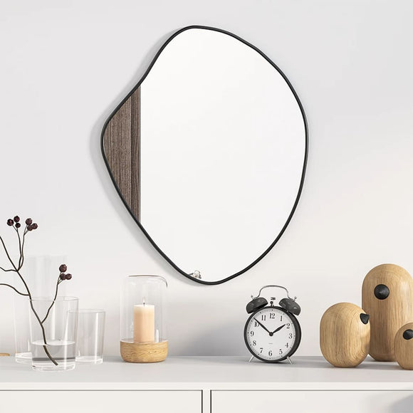 NNEVL Wall Mirror Black 50x40 cm