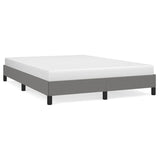 NNEVL Bed Frame Dark Grey 137x187 cm Double Fabric