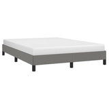 NNEVL Bed Frame Dark Grey 137x187 cm Double Fabric