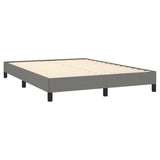 NNEVL Bed Frame Dark Grey 137x187 cm Double Fabric