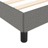 NNEVL Bed Frame Dark Grey 137x187 cm Double Fabric