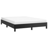NNEVL Bed Frame Black 153x203 cm Queen Faux Leather