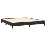 NNEVL Bed Frame Black 153x203 cm Queen Velvet