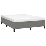 NNEVL Bed Frame Dark Grey 137x190 cm Double Fabric