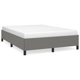 NNEVL Bed Frame Dark Grey 152x203 cm Queen Fabric