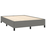 NNEVL Bed Frame Dark Grey 152x203 cm Queen Fabric