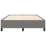 NNEVL Bed Frame Dark Grey 152x203 cm Queen Fabric