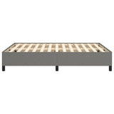 NNEVL Bed Frame Dark Grey 152x203 cm Queen Fabric