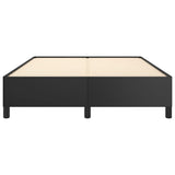 NNEVL Bed Frame Black 152x203 cm Queen Faux Leather
