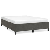 NNEVL Bed Frame Dark Grey 137x190 cm Double Velvet