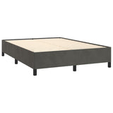 NNEVL Bed Frame Dark Grey 137x190 cm Double Velvet