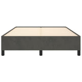 NNEVL Bed Frame Dark Grey 137x190 cm Double Velvet