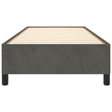 NNEVL Bed Frame Dark Grey 107x203 cm King Single Velvet