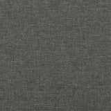 NNEVL Bed Frame with Headboard Dark Grey 153x203 cm Queen Fabric