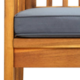 NNEVL Garden Dining Chairs 4 pcs with Cushions Solid Wood Acacia