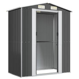 NNEVL Garden Shed Anthracite 192x108x223 cm Galvanised Steel