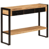 NNEVL Console Table 110x30x76 cm Solid Wood Mango