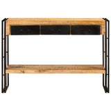 NNEVL Console Table 110x30x76 cm Solid Wood Mango