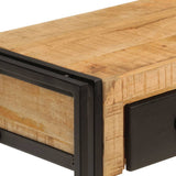 NNEVL Console Table 110x30x76 cm Solid Wood Mango