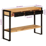 NNEVL Console Table 110x30x76 cm Solid Wood Mango