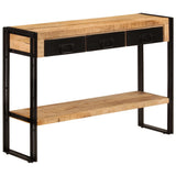 NNEVL Console Table 110x30x76 cm Solid Wood Mango