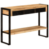 NNEVL Console Table 110x30x76 cm Solid Wood Mango