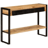 NNEVL Console Table 110x30x76 cm Solid Wood Mango