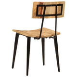 NNEVL Dining Chairs 2 pcs 44x40x80 cm Solid Wood Mango