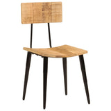 NNEVL Dining Chairs 2 pcs 44x40x80 cm Solid Wood Mango