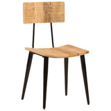 NNEVL Dining Chairs 2 pcs 44x40x80 cm Solid Wood Mango