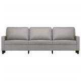 NNEVL 3-Seater Sofa Light Grey 210 cm Fabric