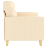 NNEVL 3-Seater Sofa Cream 180 cm Fabric