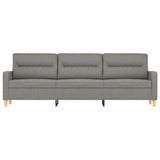 NNEVL 3-Seater Sofa Dark Grey 210 cm Fabric